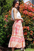 Kym Flounced Midi Skirt